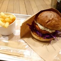 Awesome chicken burger!  at Ain Soph.Ripple Kabukicho in Tokyo