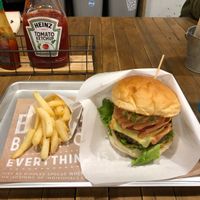 Vegan burger at Ain Soph.Ripple Kabukicho in Tokyo