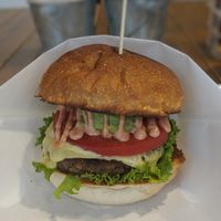 Ripple cheeseburger at Ain Soph.Ripple Kabukicho in Tokyo