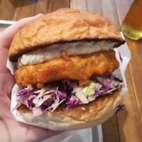 Best "chicken" burger I've ever had. at Ain Soph.Ripple Kabukicho in Tokyo