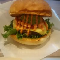 The ripple cheese burger. at Ain Soph.Ripple Kabukicho in Tokyo