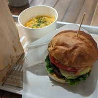 Ripple cheese burger + Mac n Cheese at Ain Soph.Ripple Kabukicho in Tokyo