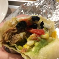 Inside the chicken burrito. at Ain Soph.Ripple Kabukicho in Tokyo