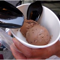 Chocolate ice cream at Ain Soph.Ripple Kabukicho in Tokyo