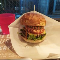 cheese burger at Ain Soph.Ripple Kabukicho in Tokyo