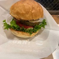 Falafel burger, Burger au Falafel at Ain Soph.Ripple Kabukicho in Tokyo