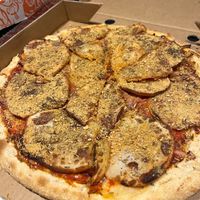 V2 potato pizza  at Ottimo Ristorante Italiano in Hobart