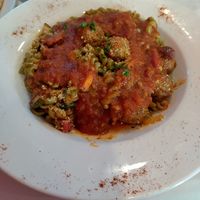 Vegan Spiral Pasta Meatballs at Ottimo Ristorante Italiano in Hobart