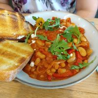 Smoky Beans and Sourdough at Island Whole Foods in Cowes