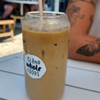 Iced coffee (on the milkier side, but still yum) at Island Whole Foods in Cowes
