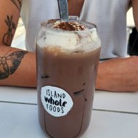 Chilli choc chai - good level of sweet, on the milkier side at Island Whole Foods in Cowes