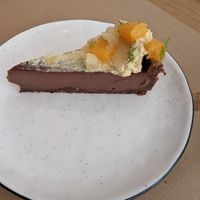 Tarte crue choco orange at Paper Plane in Nice