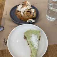 Lemon Pie Cake + Apple Crumble   at Paper Plane in Nice