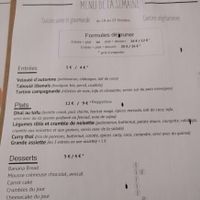 The menu, 18 October 2016 at Paper Plane in Nice
