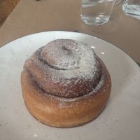 Cinnamon roll at Paper Plane in Nice