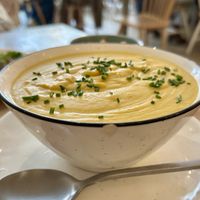 Creamy lentil soup   at Paper Plane in Nice