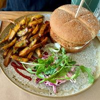 Vegan Fish Sandwich at Paper Plane in Nice