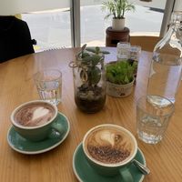 Vegan hot chocolate and oat milk at Ayla's Cafe in Adelaide