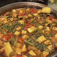 Vegan paella - not bad, but probably not worth $55 at Aria Hotel - Julian Serrano Tapas in Las Vegas
