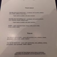 Vegan and veggie menu at Aria Hotel - Julian Serrano Tapas in Las Vegas
