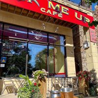 Outside at Pick Me Up Cafe in Chicago