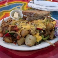 Vegan Santa Fe scram at Pick Me Up Cafe in Chicago
