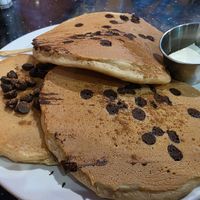 Chocolate chip pancakes at Pick Me Up Cafe in Chicago