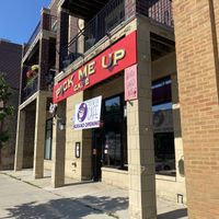 Outside at Pick Me Up Cafe in Chicago