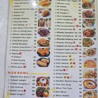 Menu 1 at Loving Hut Express in Jakarta