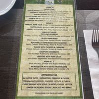 Vegane Speisekarte mittags #Veganuary at Mito  in Zihuatanejo