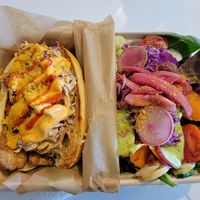 Tempeh Po'Boy.... amazing! at Organically Twisted in Naples