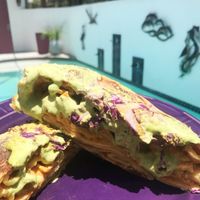 Mac n Cheeze quesadilla  at Organically Twisted in Naples