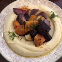 Hummus with roasted veg  at D&A Hummus Bistro - Westerstraat in Amsterdam