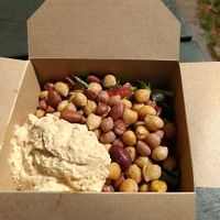 take away salad box at Organic Delicious Cafe in Edinburgh