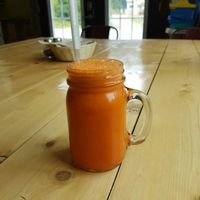 Immune Booster juice at The Raw Life Cafe and Juice Bar in Tilton