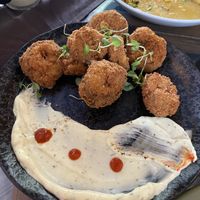 Oyster Mushroom Calamari  at Veg Cafe in Sacramento