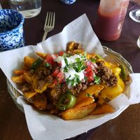 Nacho fries at Veg Cafe in Sacramento