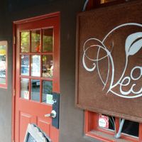 The front door for Veg on J Street. The restaurant is upstairs, above Thai Basil at 25th and J. at Veg Cafe in Sacramento