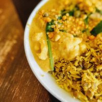 Their Curry Bowl, which also happens to be GG.  at Veg Cafe in Sacramento