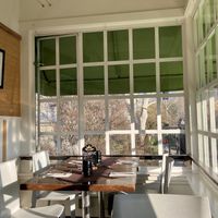 More of the enclosed porch seating area  at Veg Cafe in Sacramento