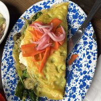 The crepes. One of my all time favorites  at Veg Cafe in Sacramento