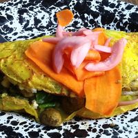 Crepe Florentine *vegan at Veg Cafe in Sacramento