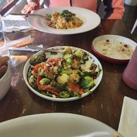 Brussel sprouts absolutely delish at Veg Cafe in Sacramento