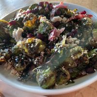 Brussels sprouts  at Veg Cafe in Sacramento