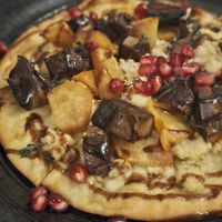 Seasonal Flatbread #Veganuary at Veg Cafe in Sacramento