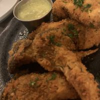 Oyster mushroom calamari  at Veg Cafe in Sacramento