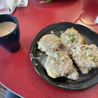 Biscuits and Gravyy  at Veg Cafe in Sacramento