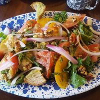Heirloom tomato salad. at Veg Cafe in Sacramento