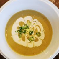 Always get the soup of the day at Veg Cafe in Sacramento