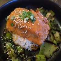 Miso Maple Salmon (Sac Vegan Chef Challenge 2025) at Veg Cafe in Sacramento